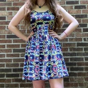 Xhilaration Fit and Flare Super Soft Stretchy Spaghetti Strap Dress